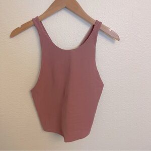 Abercrombie & Fitch size large rose colored crop top